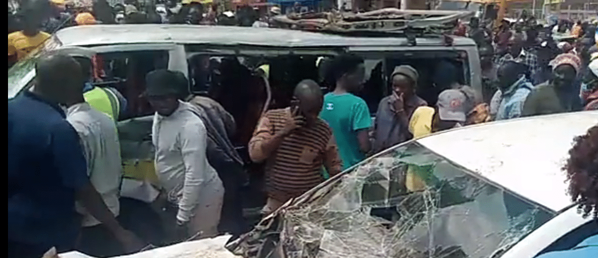 Accident in Embu Town. PHOTO/Courtesy