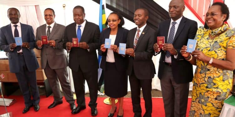 A photo of fomer cabinet secretaries under former President Uhuru Kenyatta's government.