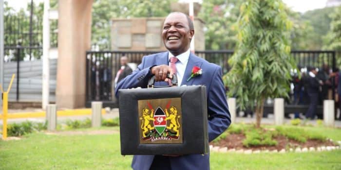 Treasury Cabinet Secretary Njuguna Ndungu during Budget reading.