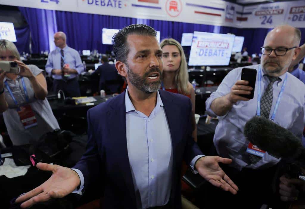A past photo of Donald Trump Junior.