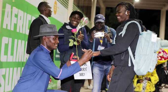 A Love Story on the Runway: Mary Moraa's Surprise Airport Proposal