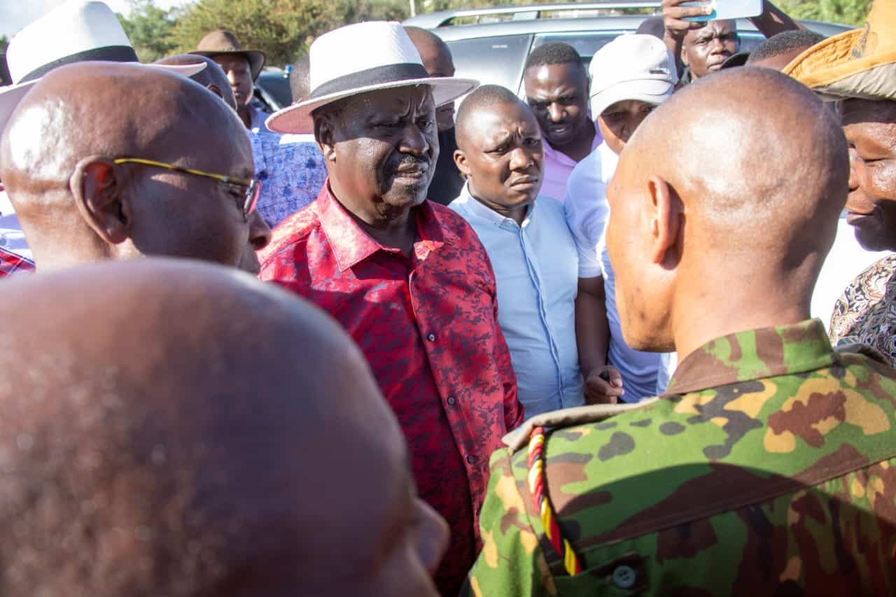 Drama as Police Block Raila Odinga's Motorcade in Narok