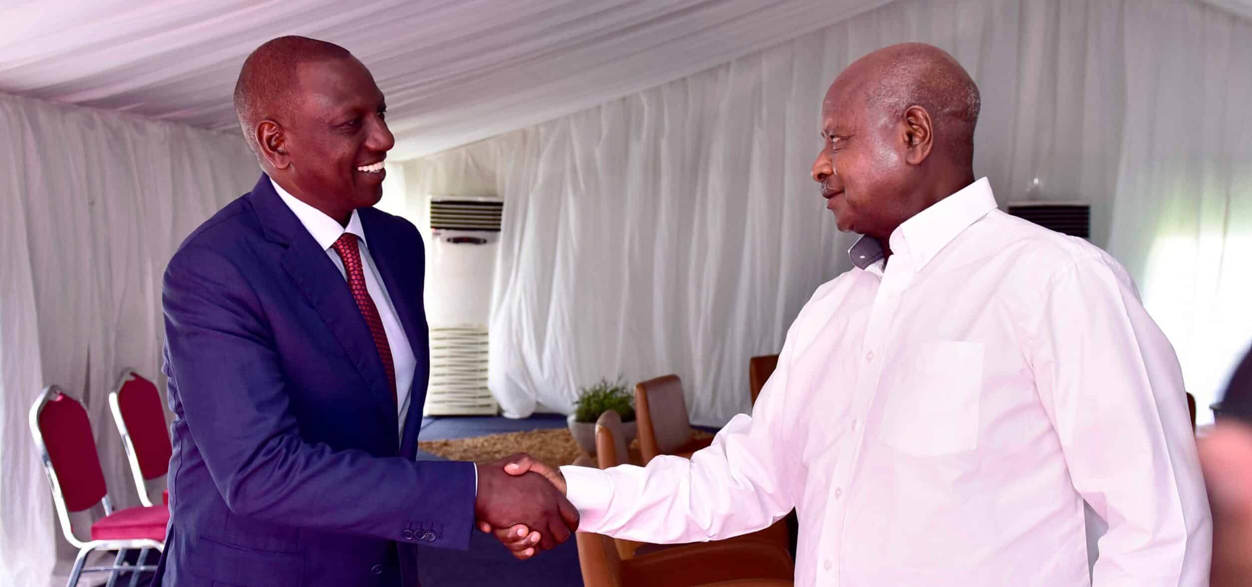 President of Kenya William Ruto and President of Uganda Yoweri Museveni. PHOTO-Museveni