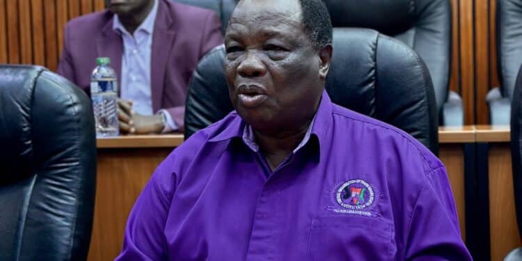Cotu Secretary General Francis Atwoli Addresses A Past Meeting.
