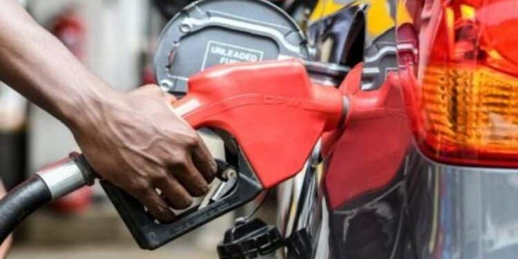 Fuel pump at a petrol station.