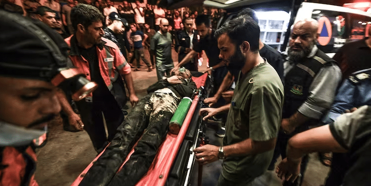 A health service on its knees. Palestine.