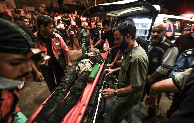 A health service on its knees. Palestine.