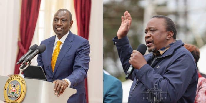 William Ruto and Uhuru Kenyatta