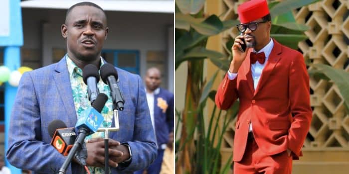 A photo colage of Kimilili MP Didmus Barasa (right) and UDA Secretary General Cleophas Malala.