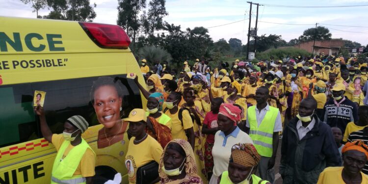 An image of the ambulance given to the people of Koboko during the campaign period PHOTO/Courtesy