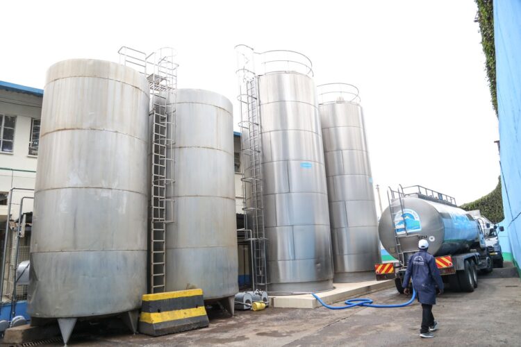 A photo a milk processing plant in Meru County.