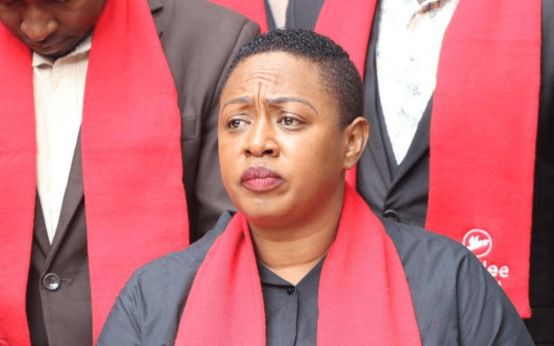 Nominated MP Sabina Chege at a past meeting.