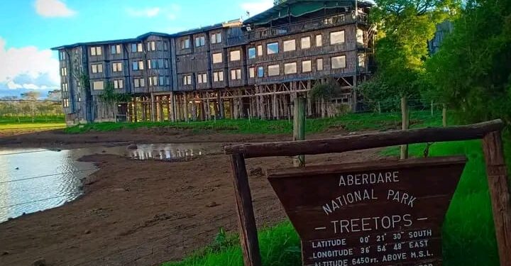 A photo of the Treetops Hotel in Nyeri County.