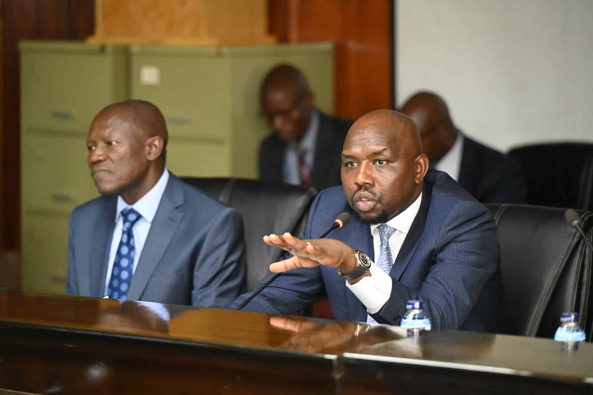 Transport Caabinet Secretary Kipcumba Murkomen speaks during his submissions before the National Assembly Committee on Transport on November 9, 2023.