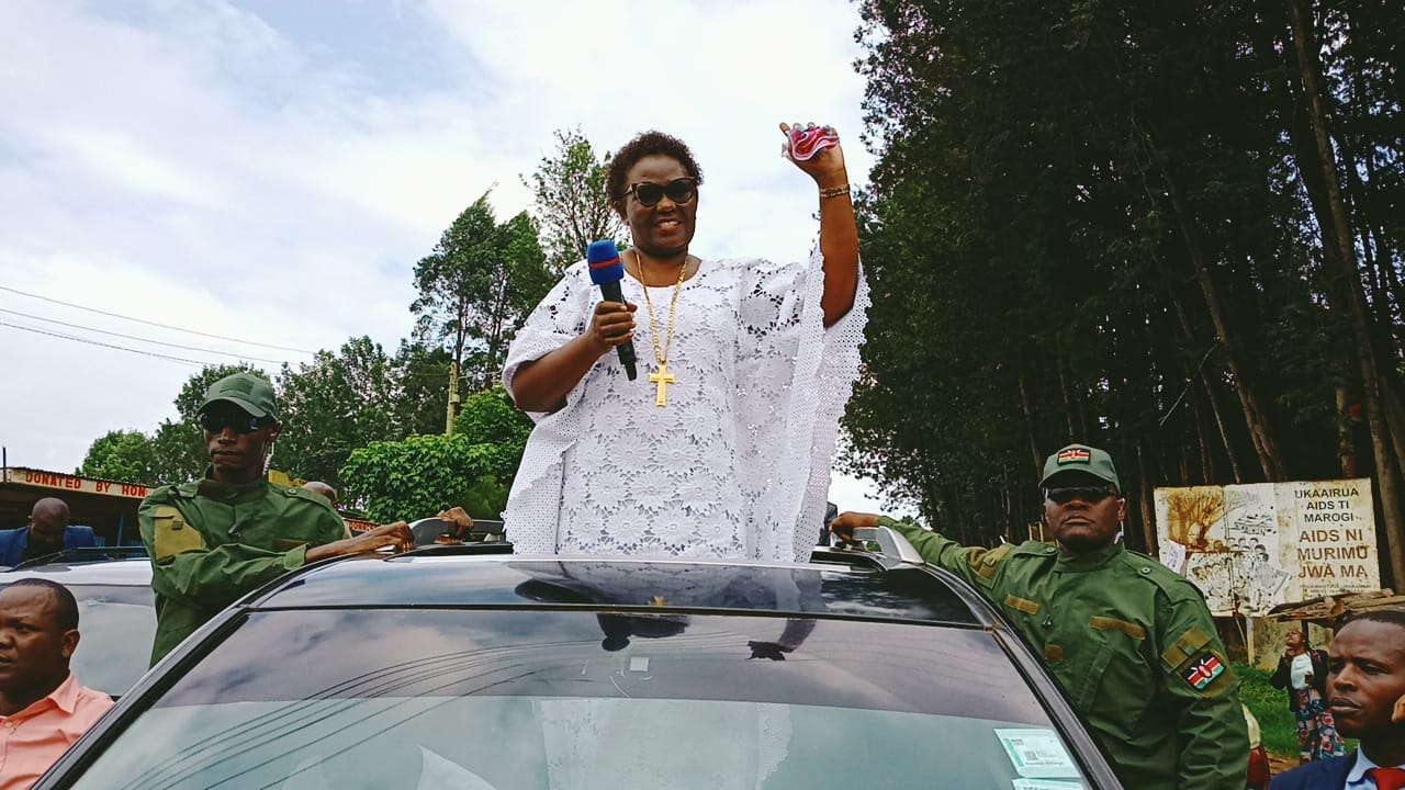 Governor Kawira Mwangaza returns to Meru after survingin impeachment motion.
