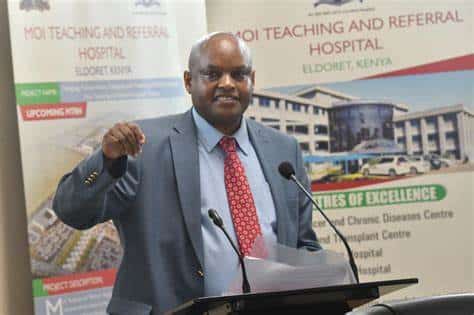 Moi Teaching and Referral Hospital CEO Dr. Wilson Aruasa. PHOTO/ Courtesy.