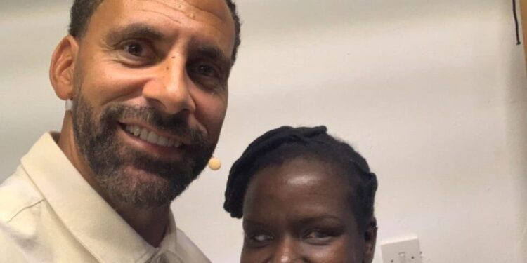 Man United Legend Rio Ferdinand Inspires Crystal Asige After Meeting
