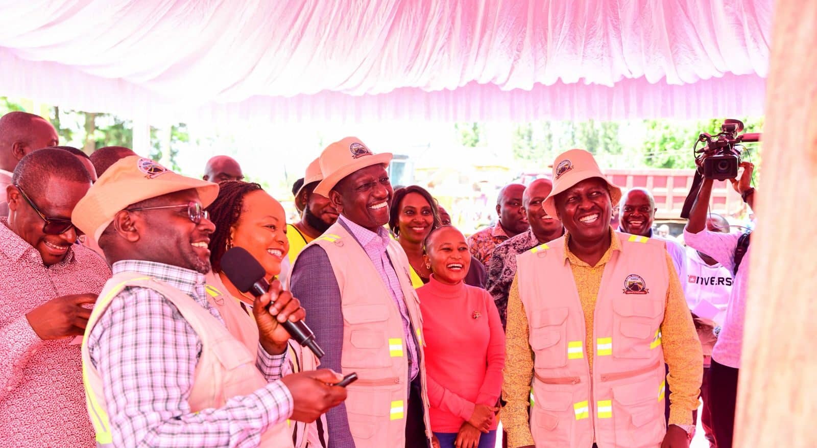 President William Ruto during a tour in Kirinyaga. PHOTO/PCS.