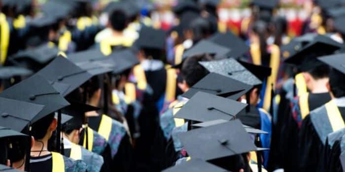 Graduands. Graduands at an international university.