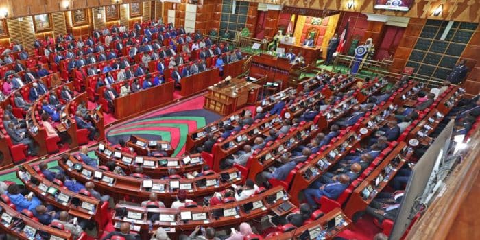 Members of the National Assembly during the State of the Nation Address.