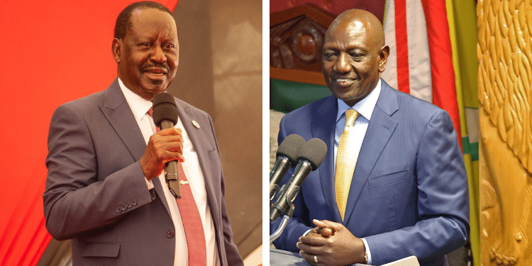Raila has told Ruto to stop demolitons.