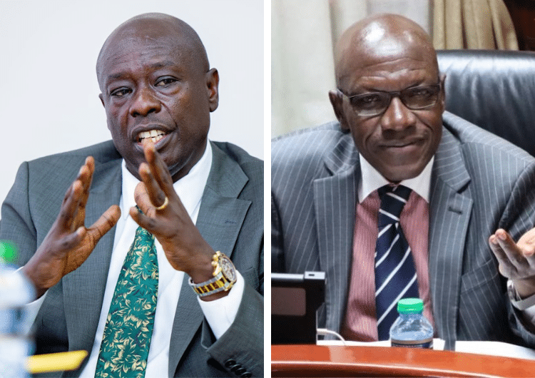 A collage of DP Rigathi Gachagua (left) and Kakamega Senator Boni Khalwale.