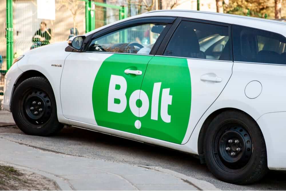 A photo showing a vehicle operating under Bolt.
