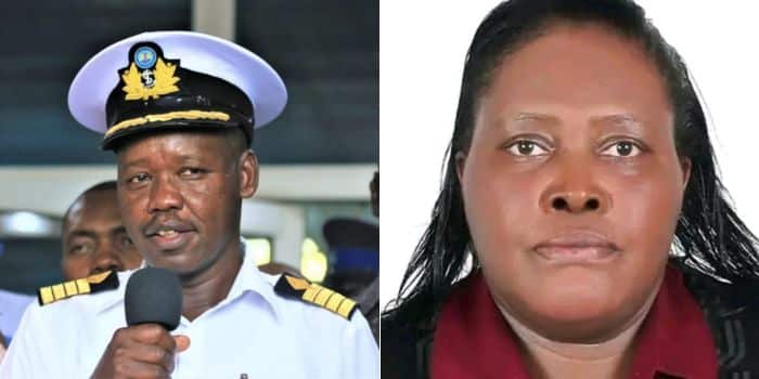 A photo collage of KPA Managing Director Captain William Ruto I(left) and Business lady Ann Njoroge.
