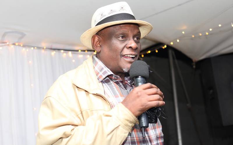 Jubilee Party's Acting Vice Chairperson David Murathe speaks at past event.