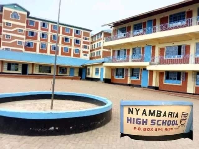 A photo of Nyambaria High School.