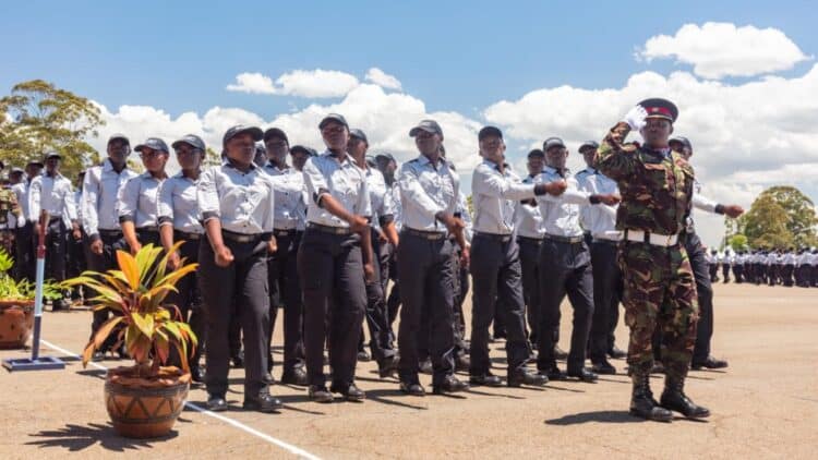 KRA officers during a paramilitary training parade. PHOTO/Courtesy