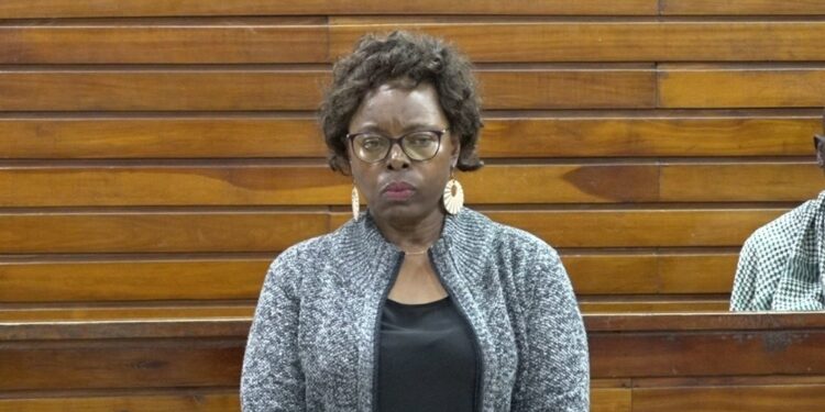 Controller of Budget Margaret Nyakango appearing in court on Tuesday, December 5