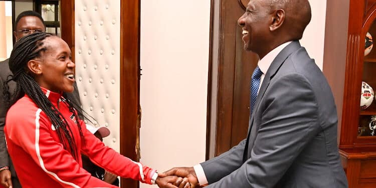 Ruto Confers World Athlete of the Year Kipyegon with Prestigious Award