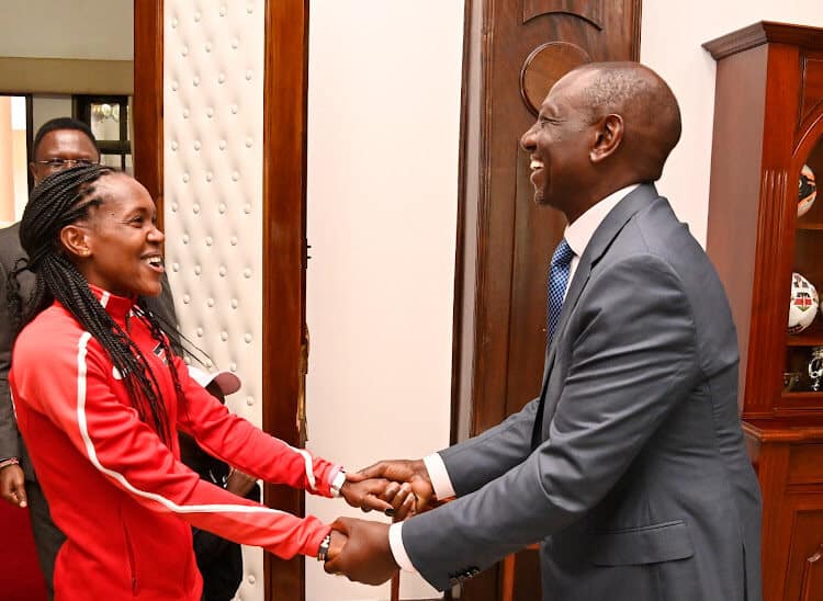 Ruto Confers World Athlete of the Year Kipyegon with Prestigious Award