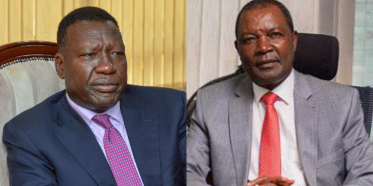 A Collage Of Energy Cs Davis Chirchir (Left) And Treasury Cs Njuguna Ndung'U.