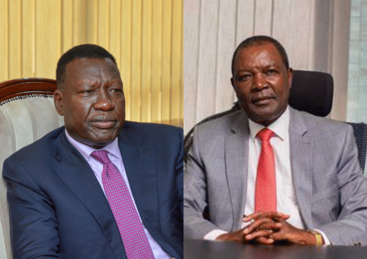 A collage of Energy CS Davis Chirchir (left) and Treasury CS Njuguna Ndung'u.