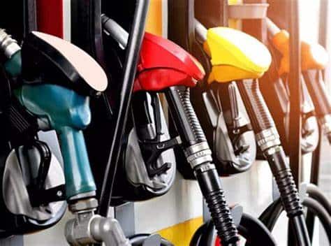 A photo showing fuel pumps at a petrol station in Nairobi.