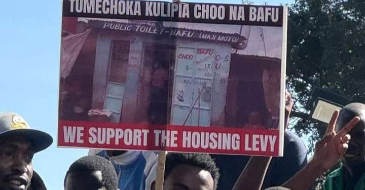Kenyans Protest in Favour of Housing Levy