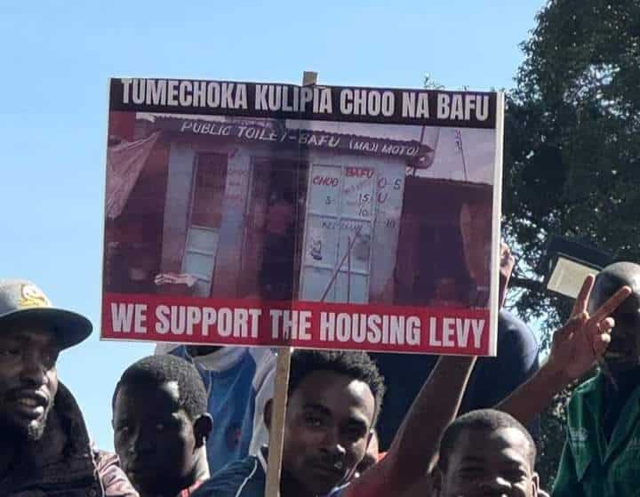 Kenyans Protest in Favour of Housing Levy
