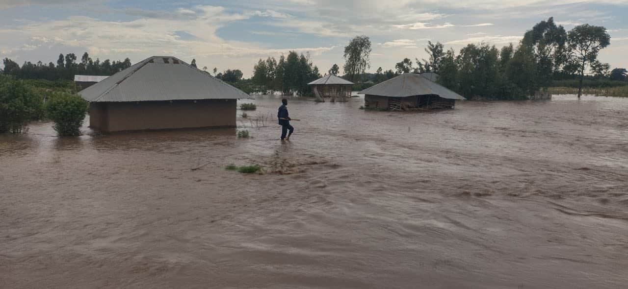 Flooded village County.PHOTO/Redcross