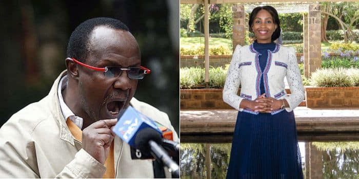 A photo collage of Economist David Ndii and a photo of digital communications expert Pauline Njoroge.