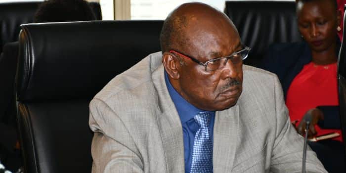 Chairperson of the SASRA Board of Directors Jack Ranguma in a past meeting.