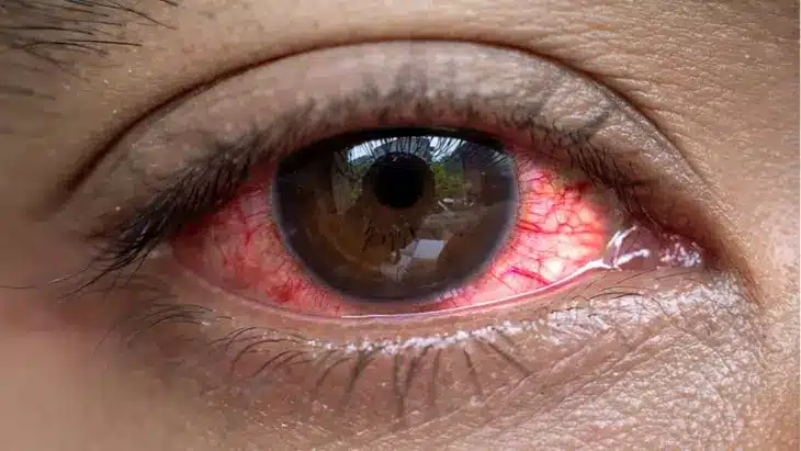 Red eye + Conjunctivitis