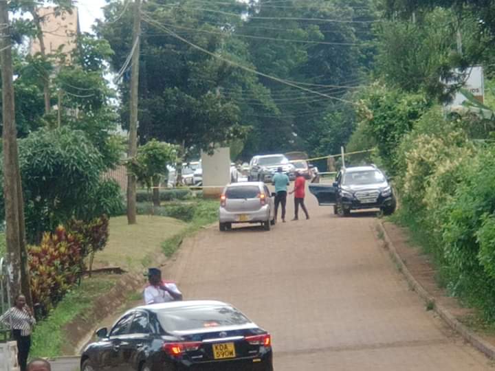 Police visit Kawira Mwangaza.