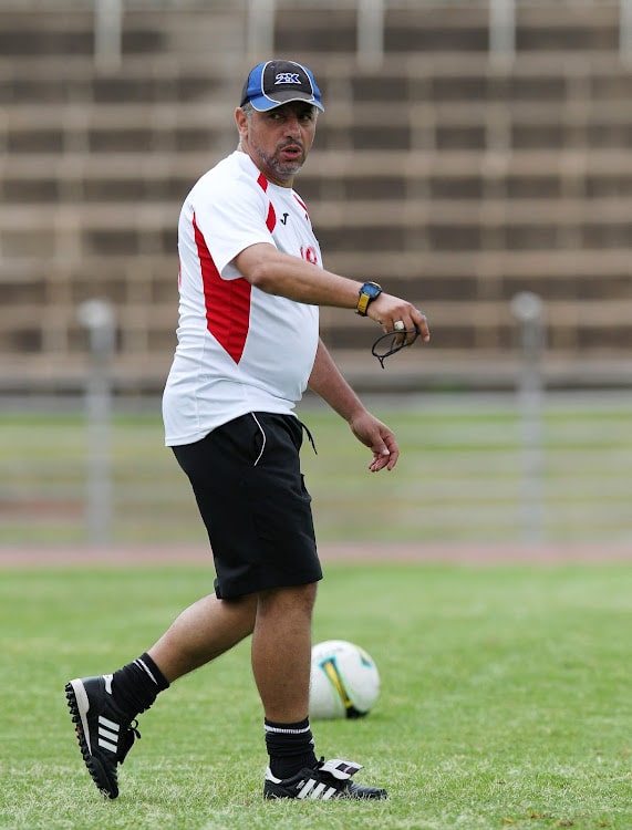 Harambe Stars coach Adel Amrouche during the training session on May 14, 2014. They will face Comoros Island in the 2015 AFCON qualifier on Sunday at the Nyayo Stadium. Photo/Fredrick Onyango/www.pic-centre.com