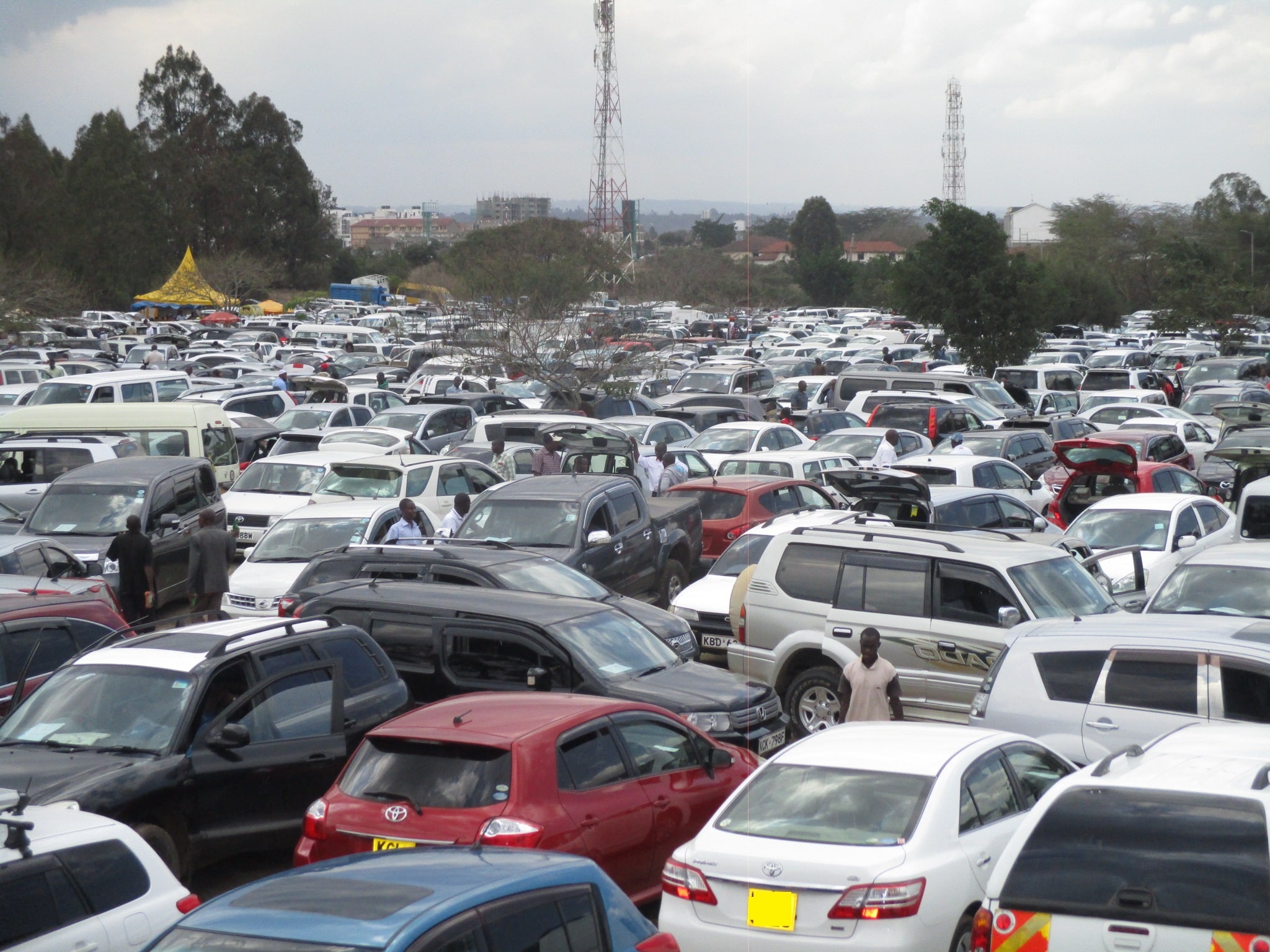 A photo of some vehicles sold in Kenya