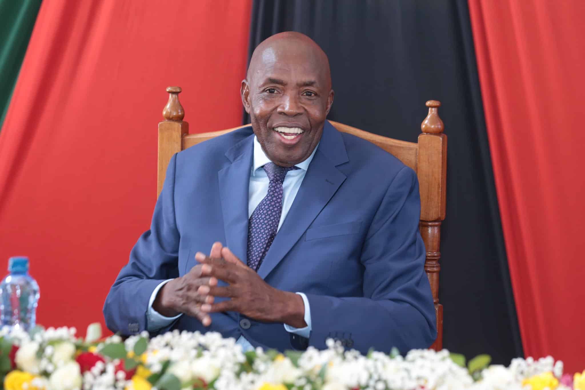 Education CS Ezekiel Machogu during the release of the 2023 results.