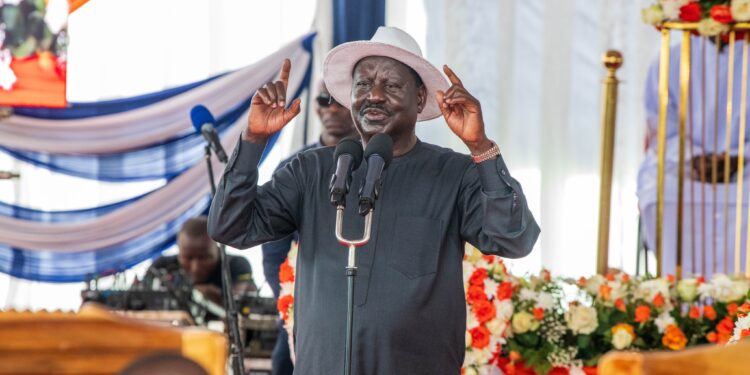 Former Prime Minister Raila Odinga.
