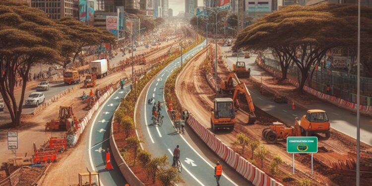 Kura Bows To Pressure Over Ngong Road Footbridges An Ai Illustration Of Kenyan Roads Shared By Kura On January 17, 2024.