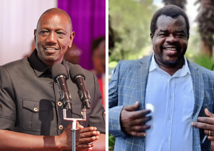 A collage of President William Ruto and Busia Senator Okiya Omtata. PHOTO/ Courtesy.